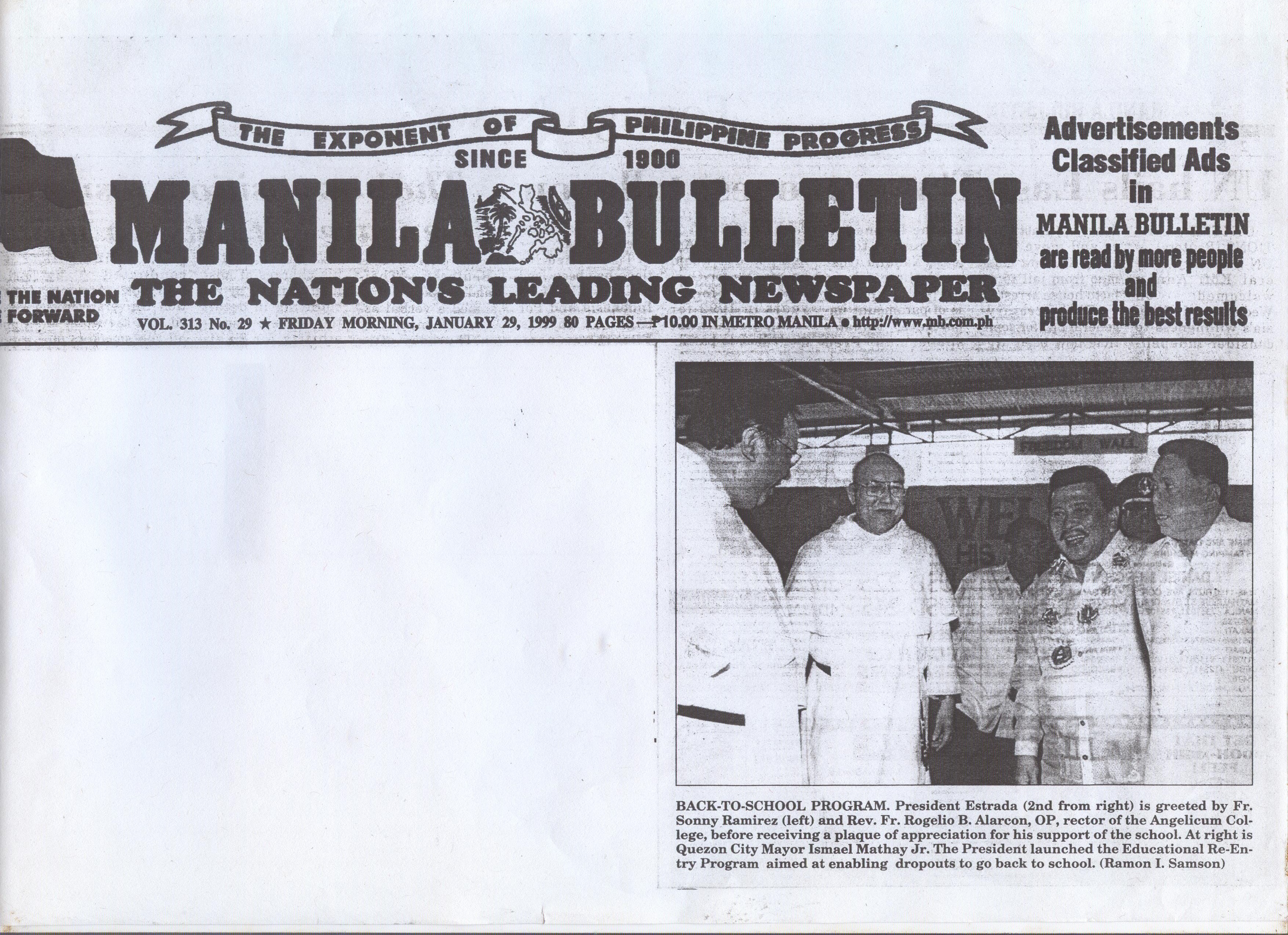 1999 — ERAP launch